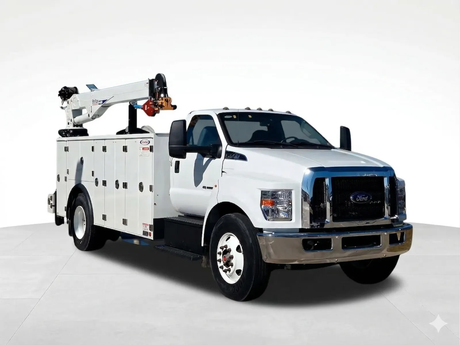 F-750 with crane and service body